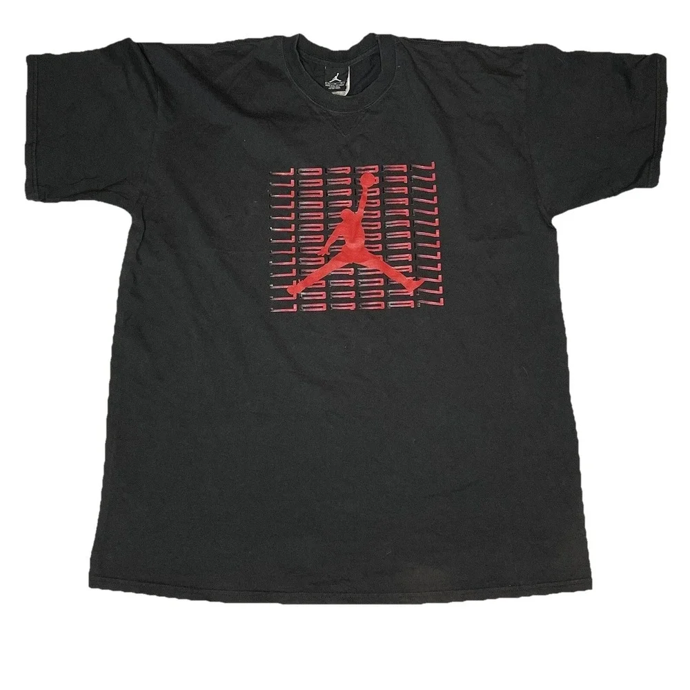 Air Jordan Black Red Jumpman Logo T Shirt Men's Size XL